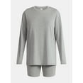 thumbnail image 4 of Lissome Women’s Super Soft Jersey Knit Long Sleeve Sleep Top and Shorts Pajama Set, 2-Piece, Sizes S-3X, 4 of 4