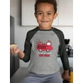 thumbnail image 6 of Tstars Boys Unisex Valentine's Day Love You Set My Heart on Fire Valenine's Gift Idea for Boy 3-4 Sleeve Baseball Jersey Toddler Shirt, 6 of 6