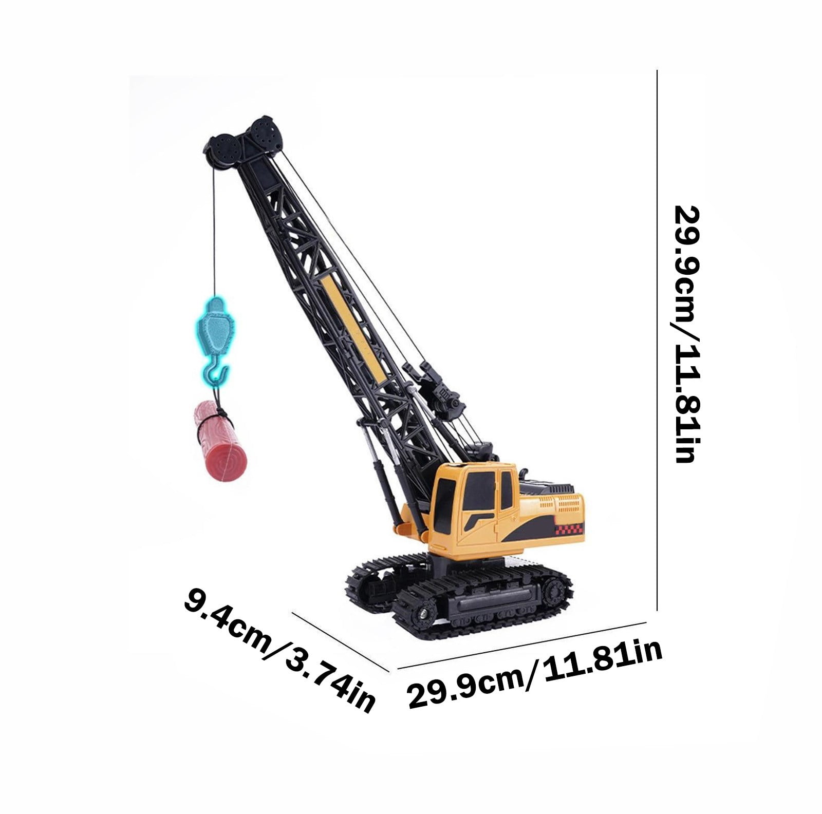 TERGAYEE Tower Crawler Crane Remote Control Car, Engineering Toys Construction Vehicle Toys, Toys for Ages 5-7 Suitable as Christmas Gifts Birthday Gifts
