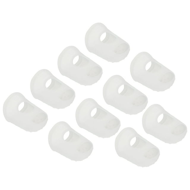 Protector de punta de dedo antideslizante Uxcell, paquete de 20, guardia de dedo de silicona de 29 mm, transparente