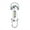 White, variant on Waterproof Keychain Light, Small Flashlight, Multi-functional, USB Rechargeable, Ultra Bright, LED Keychain Light, Various Modes, Mini, Portable, Ultra Lightweight, 10 Hours of Continuous Use