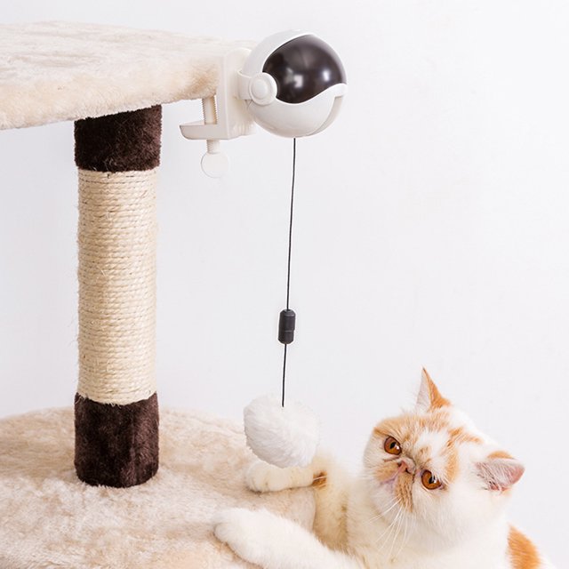 Juguete Interactivo Para Gatos Juguete Para Gatos Mascota Gato Divertido Interactivo Levantamiento Automático Rompecabezas Pelota Eléctrica Juguetes Bolas De Pelo EOTVIA No