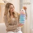thumbnail image 3 of Caterpillar Plush Toy, Tie-dye Yellow, 1 Piece, Soft Cuddly Toy for Kids Snuggle Play Decor, 3 of 6