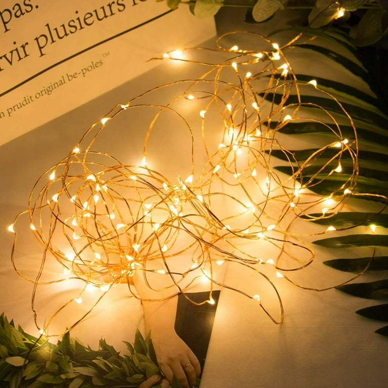 Minetom Fairy Lights Plug In, 100Ft 300Led Waterproof Firefly Lights On Copper Wire - Ul Adaptor Included, Starry String Lights For Wedding Indoor Outdoor Christmas Patio Garden Decoration, Warm White Minetom Fairy Lights Plug In, 100Ft 300Led Waterproof Firefly Lights On Copper Wire - Ul Adaptor Included, Starry String Lights For Wedding Indoor Outdoor Christmas Patio Garden Decoration, Warm White