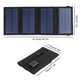 thumbnail image 2 of Tignapoo Portable 10W Folding Solar Charger with High Conversion Efficiency - Black Multi-Crystal Panel for Outdoor Adventures and Emergency Power Supply, 2 of 6