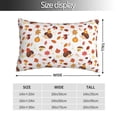 thumbnail image 2 of Balery Autumn Maple Leaf with Hedgehog Funda de Cojín Estampada, Regalos para Mujeres, Regalos de Amor para Ella, Regalos para Novia o Esposa, Funda de Almohada-14"x20", 2 of 6
