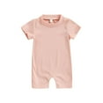 thumbnail image 1 of Nouveau-né en Coton Tricoté à Manches Courtes Col Rond Casual, 1 of 6