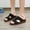 Black, variant on WIZUTIZ Shower Sandals Women Retro Comfortable Lightweight Womens Slides Summer BOHO Jeweled Shiny Slides Wedge Sandals Platform Heels Slippers Knitted BOHO Beach Shower Shoes Indoor Slide Sandals