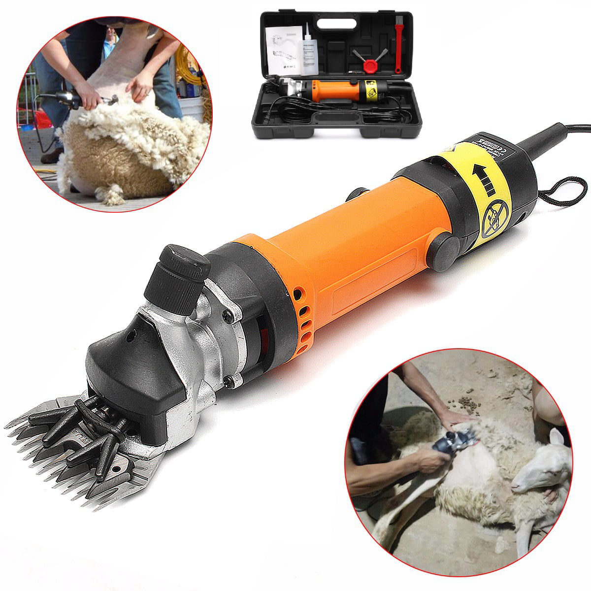 1080W Adjustable Electric Shearing Clipper Sheep Goat Grooming Shears Farm Tool