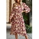 thumbnail image 2 of Vestido Maxi Floral Bohemio con Cruzado y Escote en V PRETTYGARDEN XXL, 2 of 5