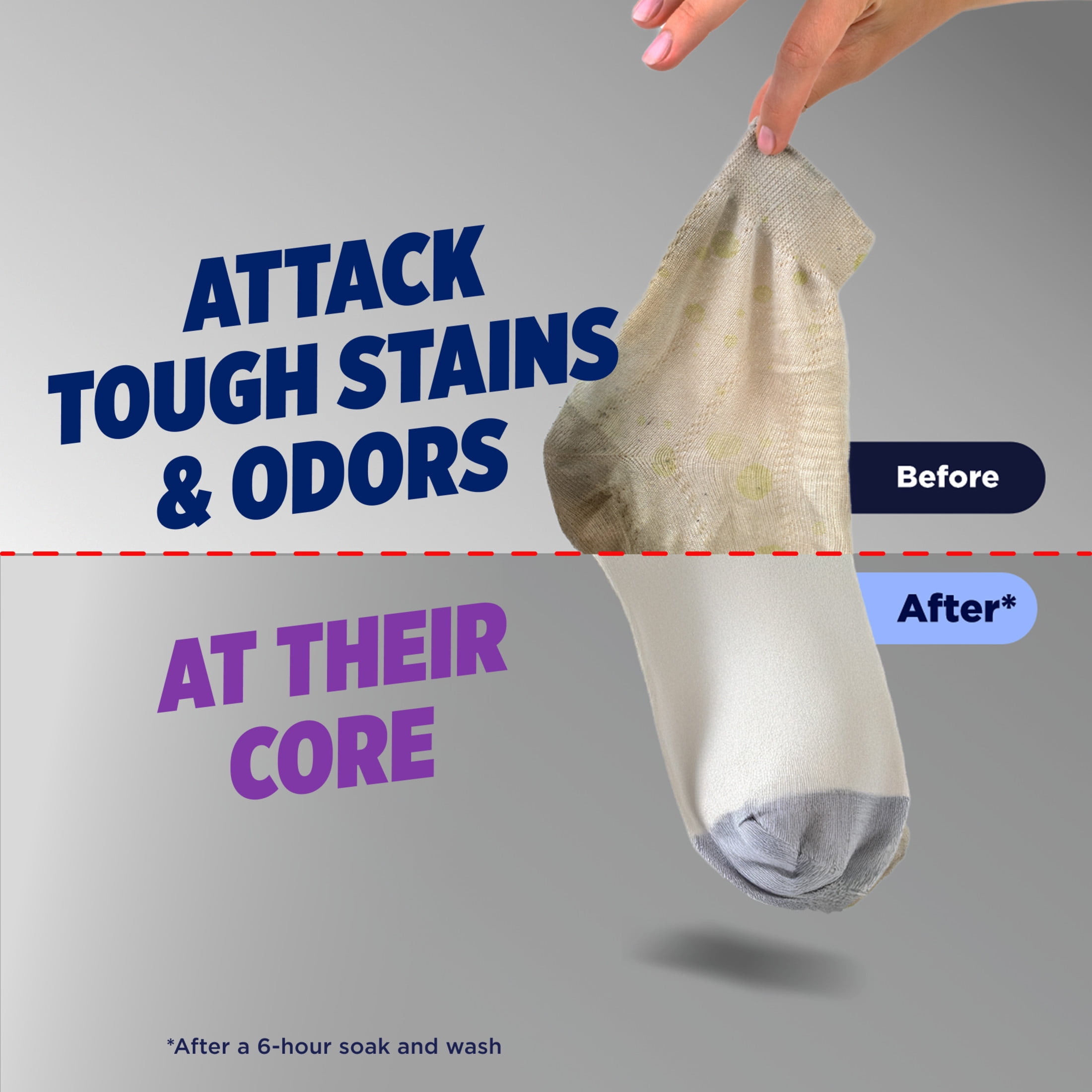 OxiClean Triple Action Odor Blasters Odor and Stain Remover Powder, To Use with
Detergent, 6.5 lbs