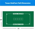 thumbnail image 2 of GSE Games & Sports Expert 36" x 72" Casino Texas Hold'em Poker Tabletop Layout Mats, Casino Table Top Felt for Parties, Home Entertainment, Poker Game Night, 2 of 6