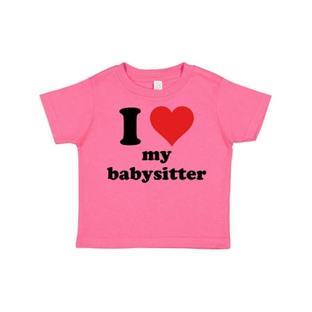 

Inktastic I Heart My Babysitter Gift Toddler Boy or Toddler Girl T-Shirt