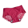 thumbnail image 2 of HUPOM Women'S Underwear Funny Underwear For Women Medium waist Elastic Waist Solid Briefs Wine M, 2 of 2