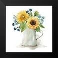 thumbnail image 2 of Finn, Livi 15x15 Black Modern Framed Museum Art Print Titled - Sunflower Day II, 2 of 5