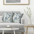 thumbnail image 2 of Chinoiserie Pillow Covers 20x20 Set of 2, Birds Bule Floral Farmhouse Decorations Throw Pillow Covers Vintage White Blue Outdoor Decorative Linen Cushion Case for Couch Sofa Home, 2 of 6