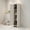 White, variant on Resenkos Linen Tower Bathroom Storage Cabinet Tall Slim Side Organizer with Shelf-Walnut, Bathroom Cabinets for Entryway Storage, Home Office Furniture