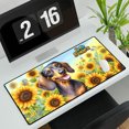thumbnail image 3 of Dachshund Hello Summer Sunshine Sunflowers Spring Retro Vintage Desk Mat Full Keyboard Mouse Pad Wiener Dog Lover Gifts Idea Large Mousepad - 00008, 3 of 5