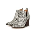 thumbnail image 5 of Side Split Pointy Toe Chunky Stacked Heel Bootie 20390, 5 of 6