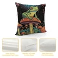 thumbnail image 4 of JRXY  Frog Mushroom a Blessing Throw Pillow Case, Funny Animal Decor,Motivational Encouragement Quote for Living Room Bedroom Couch Sofa,Gifts for Frog Lovers White, 4 of 5