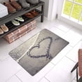 thumbnail image 3 of MKHERT Heart Beach Summer Tropical Ocean Sea Wave Doormat Rug Home Decor Floor Mat Bath Mat 23.6x15.7 inch, 3 of 3