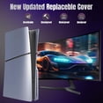 thumbnail image 4 of Uberwith Faceplate for PS5 Slim, Cover Plate, ABS Shell, Printed Logo, Matt Skin, with Extra 2 Controller Silicone Covers, 4 of 10