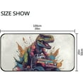 thumbnail image 3 of Dreamtimes Rex on Monster Truck Area Rug 39x20 in, Stain Resistant Comfy Carpet Small Throw Rug Anti Slip Elastic Cotton Interlayer for Kitchen Bathroom Living Room Bedroom, 3 of 6