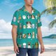 thumbnail image 3 of Balery Cartoon Dogs Camisas hawaianas de manga corta para hombre, camisas playeras de corte holgado, camisas de vacaciones con botones,Large, 3 of 7