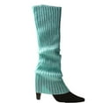 thumbnail image 1 of ITFABS Women Leg Warmers, Solid Color/Rainbow Stretch Knitted High Socks, 1 of 9