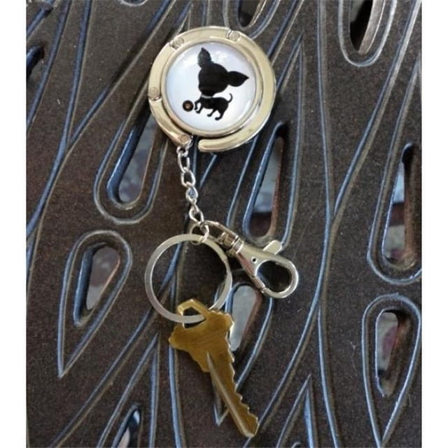 JCLA CMH Chihuahua Mirror Purse Hanger Keychain