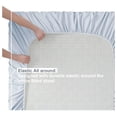 thumbnail image 5 of KriKac Queen Sheet Set - 4 Piece Bed Sheets for Queen Size Bed, Deep Pocket, Hotel Luxury, Extra Soft, Breathable and Cooling, Ice Blue Queen Size Sheets, 5 of 9