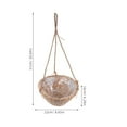 thumbnail image 2 of unbranded Macetero De Pared Tejido A Mano En Forma Cónica Para Jardín Y Exterior, 2 of 8