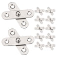 thumbnail image 1 of Miangastore Silver Stainless Steel Rotating Door Hinges for Easy Installation and Versatile Use 12pcs, 1 of 9