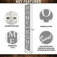 thumbnail image 2 of TX USA 72in Gray Home Sweet Home Sign  Rustic Wood Front Door Decor  Farmhouse Porch Sign Decorations  Patio Decor  Wooden Decor, 2 of 6
