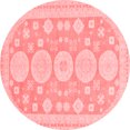 thumbnail image 1 of Ahgly Company Indoor Round Oriental Red Traditional Area Rugs, 6' Round, 1 of 4