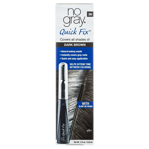No Gray Quick Fix Hair Color, Unisex Waterproof Root Touch-up for Black & Brown Hair