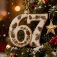 thumbnail image 2 of JLFNYA 67 Ornaments for Christmas Tree, Christmas 67 Acrylic Ornament, Funny Xmas Holiday Ornament, Christmas Tree Decorations, Xmas Holiday Home Decor, Christmas 67 Wrapping Paper Birthday Gifts, 2 of 4