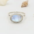 thumbnail image 5 of Earth Gems Jewelry Moonstone Ring Birthstone Ring Ring Sterling Silver Ring Handmade Ring Statement Ring for Women, 5 of 5