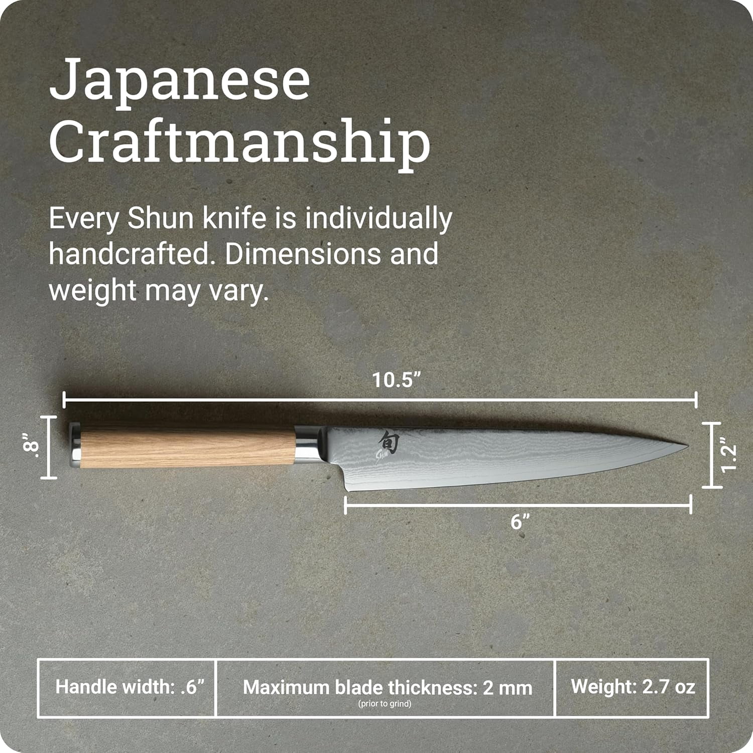 Shun Classic Blonde 6-inch Utility Kitchen Knife DM0701W