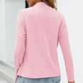 thumbnail image 4 of Wiyuqeen Collarless Jackets for Women Plain Casual Blazer with Pockets Comfy Loose Suit Coats Petite Ladies Office Outerwear, 4 of 4