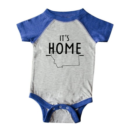 

Inktastic It s Home- State of Montana Outline Gift Baby Boy or Baby Girl Bodysuit