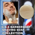 thumbnail image 3 of GENTS All Natural Shave Soap Set for Men, Fragrance Free Shaving Soap with Shea Butter for Sensitive Skin (3 Pack), 3 of 4