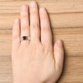 thumbnail image 5 of Men princess cut Garnet Gemstone Ring 925 Sterling Silver Engagement Men's Ring, 5 of 5