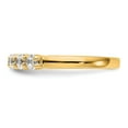 thumbnail image 3 of 14K Yellow Gold Ring Band Wedding Diamond Lab Grown Round, Size 6, 3 of 7