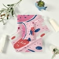 thumbnail image 6 of SKYSONIC 3 Pack Towel Watercolor Watermelon Strawberry (2) Cotton Bath Towel Set (1 Bath Towel, 1 Hand Towel, 1 Washcloth) for Bathroom, Super Soft and Quick Dry Towels, 6 of 7