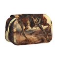 thumbnail image 1 of Easygdp Western Skeleton Cowboy Horse para Estuche de Lápices con Tapa Flip, Suministros de Oficina y Universidad para Adolescentes y Adultos, 1 of 7