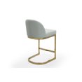thumbnail image 3 of Chic Home Airlie PU Leather Upholstered Half-Moon Counter Stool, 3 of 4