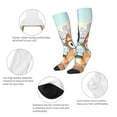 thumbnail image 3 of Masiiu Bluey Print Adult Crew socks, Comfortable Novelty Colorful Patterned, Breathable, Stylish Colorblock for Men Women, 3 of 6