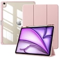 thumbnail image 1 of Funda TimoVo para iPad Air de 13 pulgadas con soporte para lápices, color rosa claro, 1 of 9