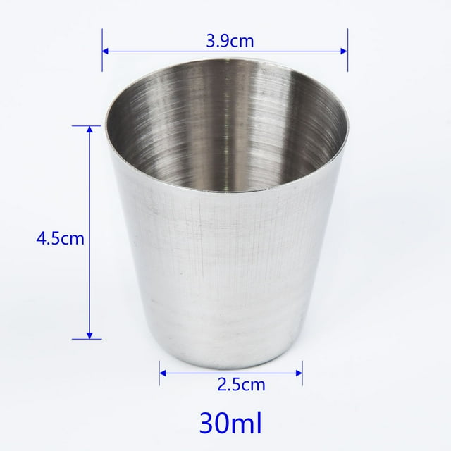 Tasse en Acier Inoxydable 30/70/180/320ml pour Bière Cola Milkshake pour bar Café